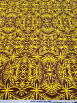 Polynesian Design #67 Brown and Yellow