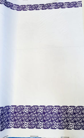 Polynesian Design #45 Purple and White