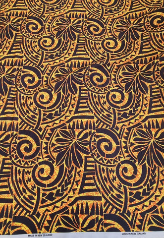 Polynesian Design #20 Yellow and Black