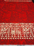 Polynesian Design #15 Red and Cream