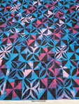 Polynesian Design #13 Blue, Black and Pink