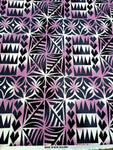 Polynesian Design #11 Purple, White and Black