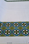 Polynesian Design #8  White, Yellow and Blue