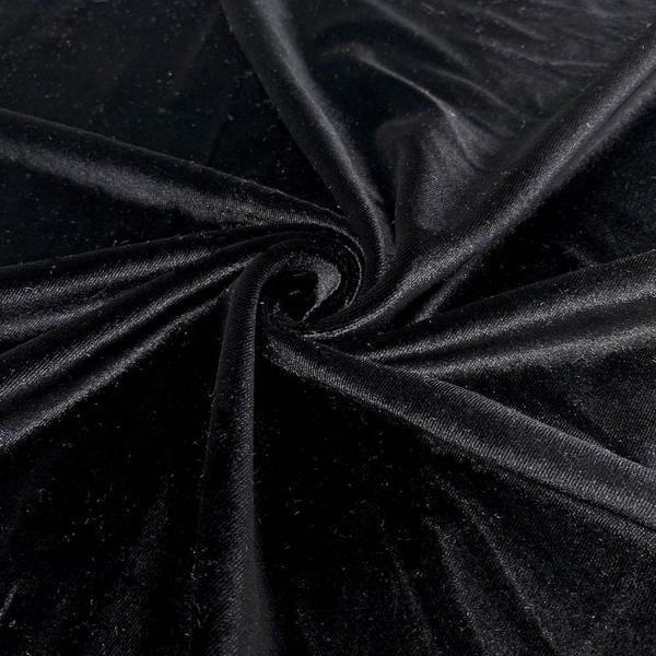 Black Stretch Velvet